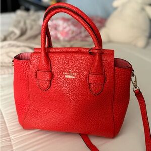 Kate Spade Bright Red Orange Satchel